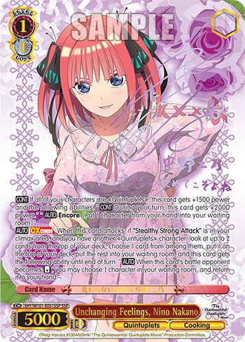 Unchanging Feelings, Nino Nakano (5HY/W101-E051SSP SSP) [The Quintessential Quintuplets Movie]