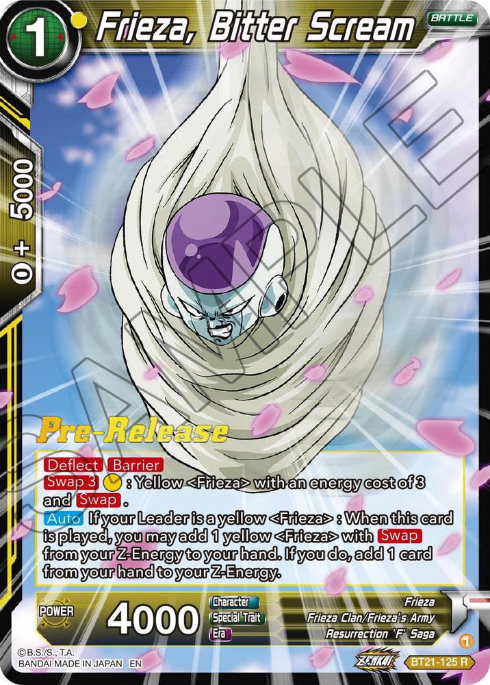Freezer, Bitter Scream (BT21-125) [Tarjetas de prelanzamiento de Wild Resurgence] 