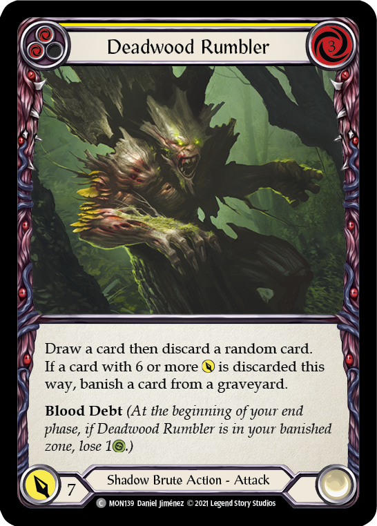 Deadwood Rumbler (Amarillo) [MON139-RF] (Monarch) 1.ª edición Rainbow Foil 