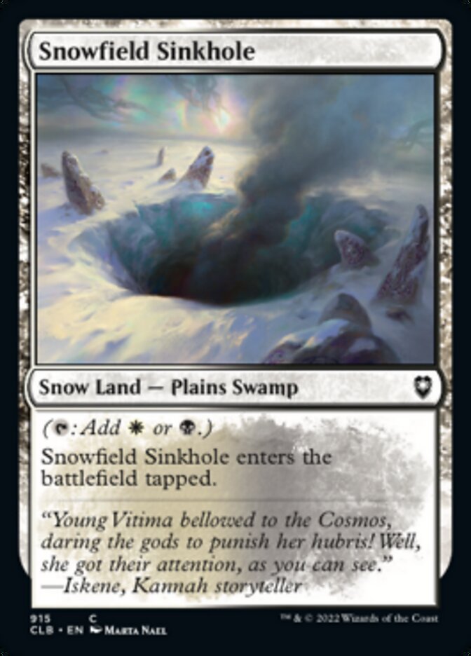 Sumidero de Snowfield [Commander Legends: Batalla por Baldur's Gate] 