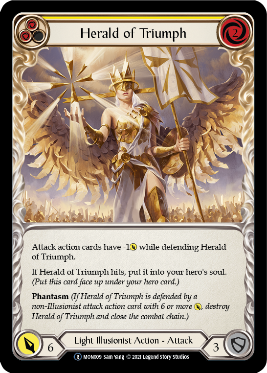 Herald of Triumph (Amarillo) [U-MON009-RF] (Monarch Unlimited) Lámina arcoíris ilimitada 