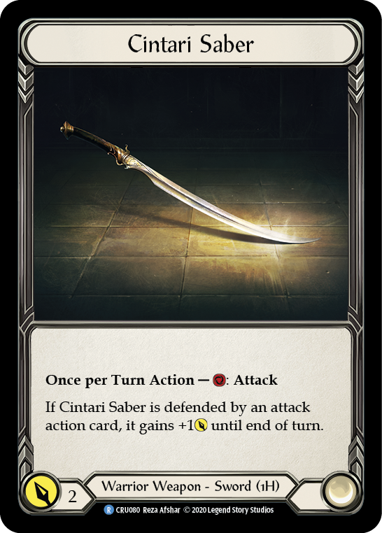 Cintari Sabre [CRU080] (Crucible of War) Primera edición Cold Foil 