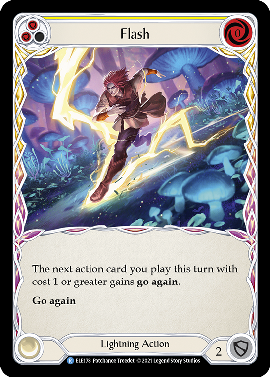 Flash (Amarillo) [ELE178] (Tales of Aria) 1.ª edición Rainbow Foil 
