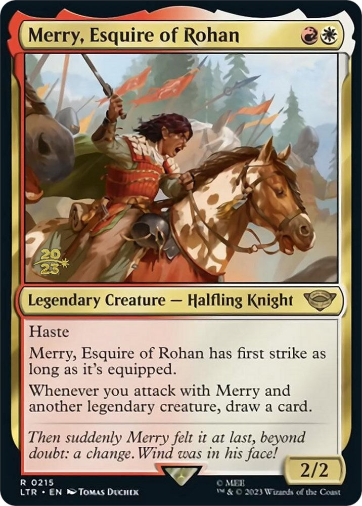 Merry, Esquire of Rohan [Promociones de presentación de El Señor de los Anillos: Cuentos de la Tierra Media] 