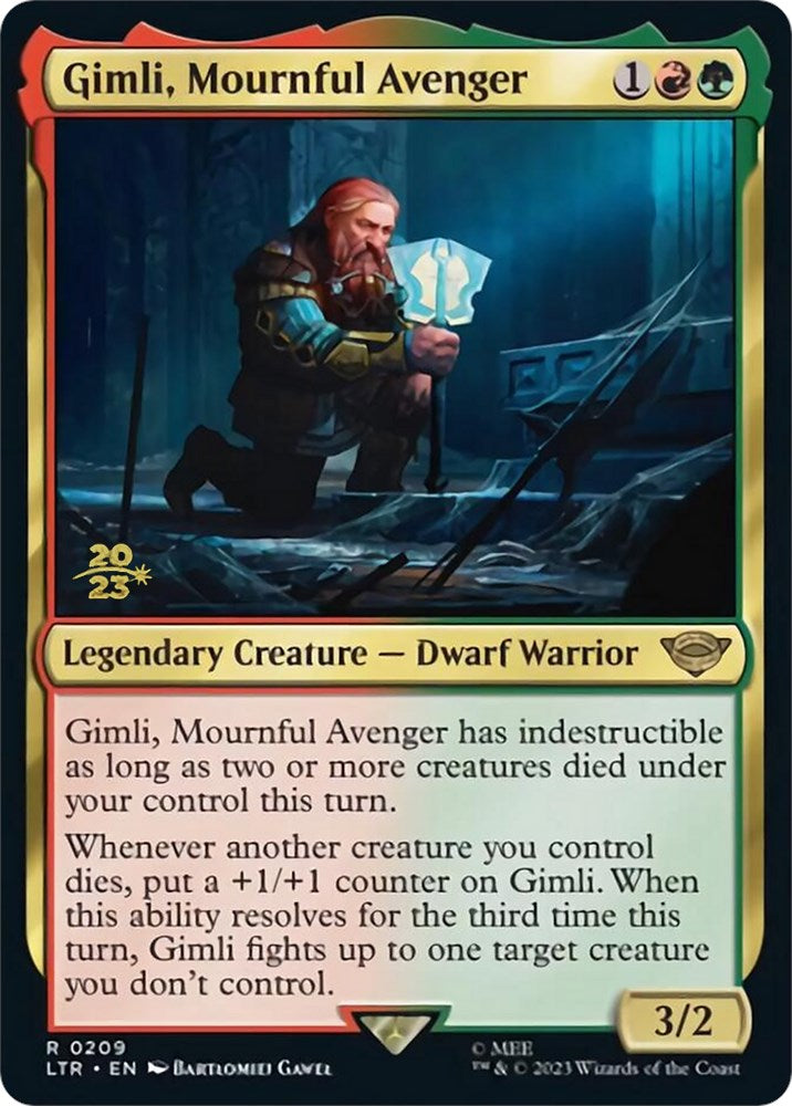 Gimli, vengador triste [Promociones de presentación de El Señor de los Anillos: Cuentos de la Tierra Media] 