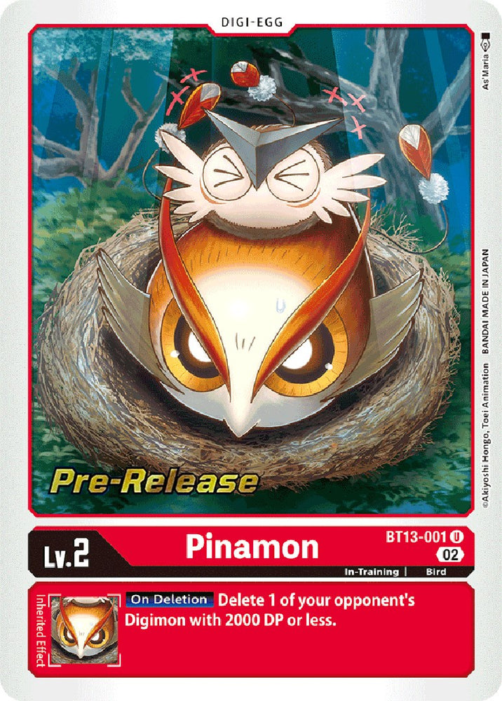 Pinamon [BT13-001] [Versus tarjetas de prelanzamiento de Royal Knight Booster] 