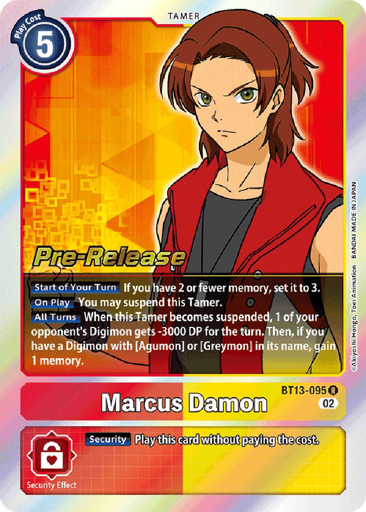 Marcus Damon [BT13-095] [Versus tarjetas de prelanzamiento de refuerzo de Royal Knight] 