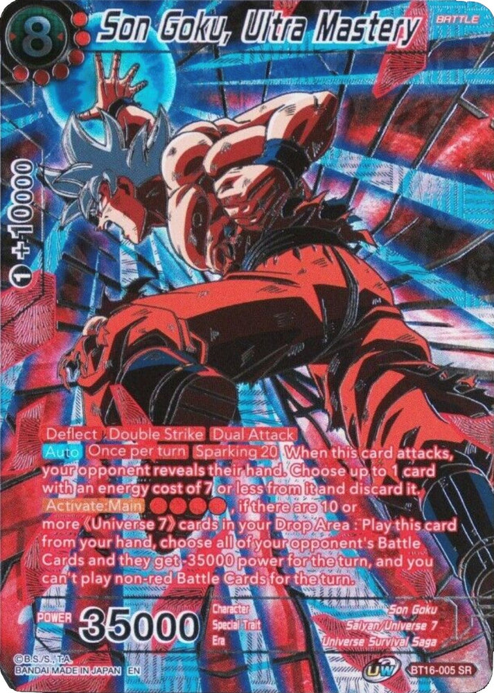 Son Goku, Ultra Mastery (Arte alternativo) (BT16-005) [Selección de coleccionista vol. 3] 