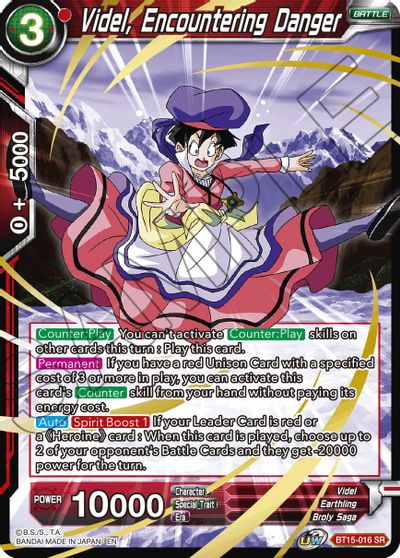Videl, Encontrando el peligro (BT15-016) [Enfrentamiento Saiyan] 