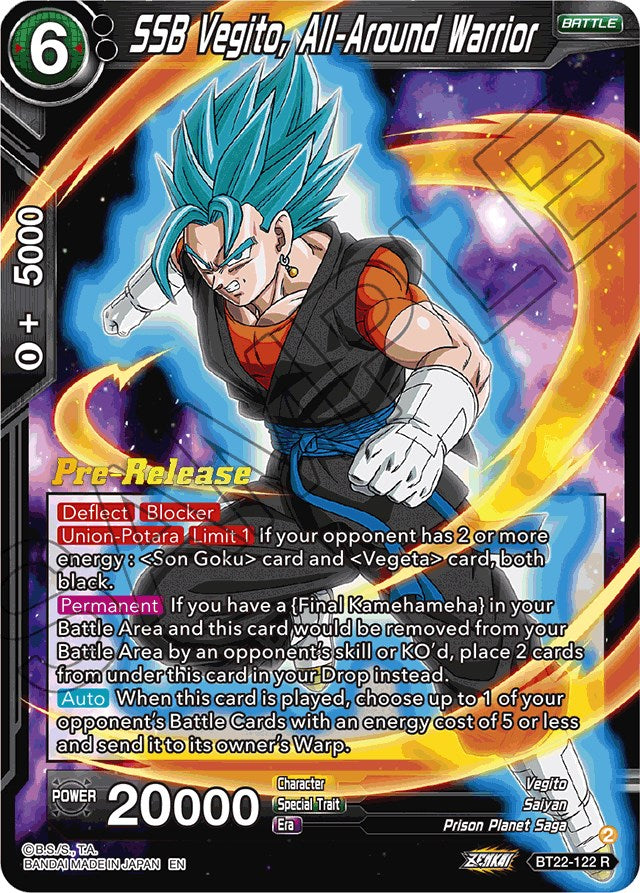 SSB Vegito, guerrero todoterreno (BT22-122) [Promociones de presentación de golpe crítico] 