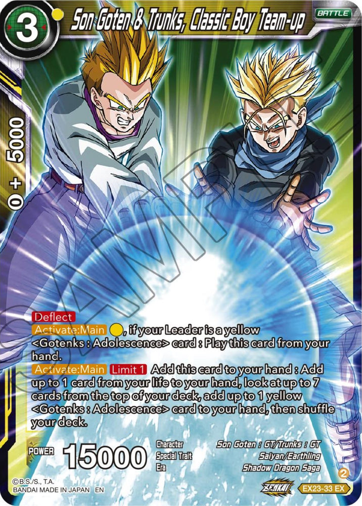 Son Goten y Trunks, equipo de chicos clásicos (EX23-33) [Ultimate Deck 2023] 