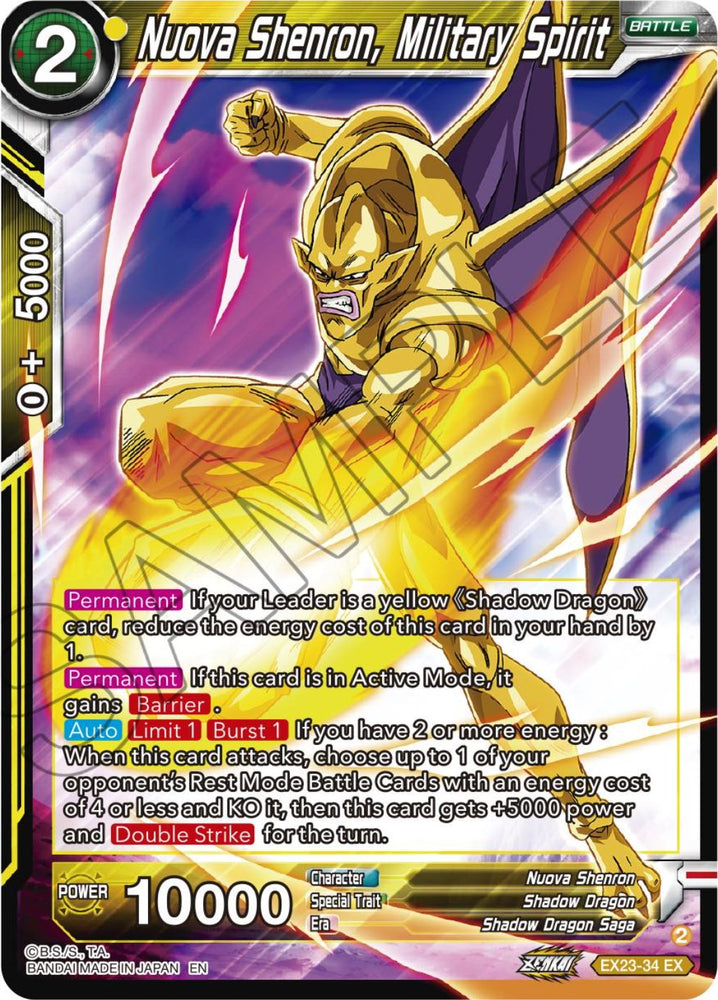 Nuova Shenron, Espíritu militar (EX23-34) [Ultimate Deck 2023] 