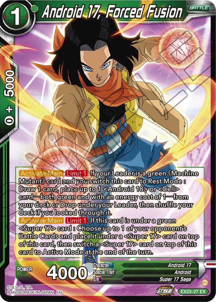 Androide 17, Fusión forzada (EX23-27) [Ultimate Deck 2023] 