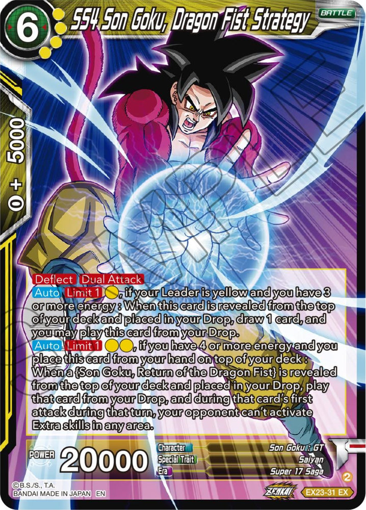 SS4 Son Goku, Estrategia del Puño del Dragón (EX23-31) [Ultimate Deck 2023] 