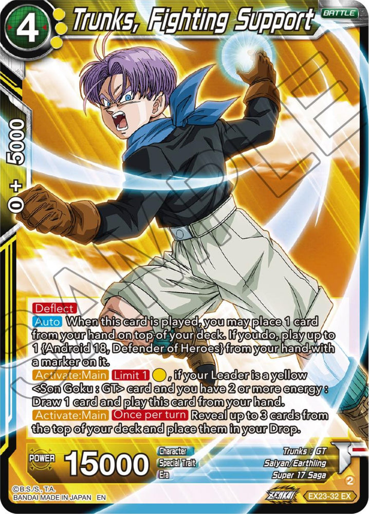 Trunks, apoyo de lucha (EX23-32) [Ultimate Deck 2023] 
