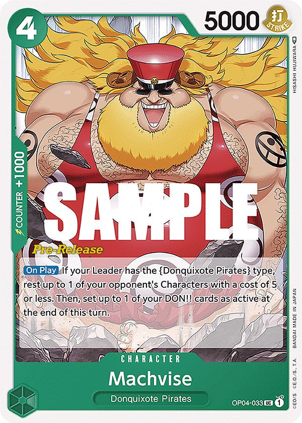 Machvise [Tarjetas de prelanzamiento de Kingdoms of Intrigue] 