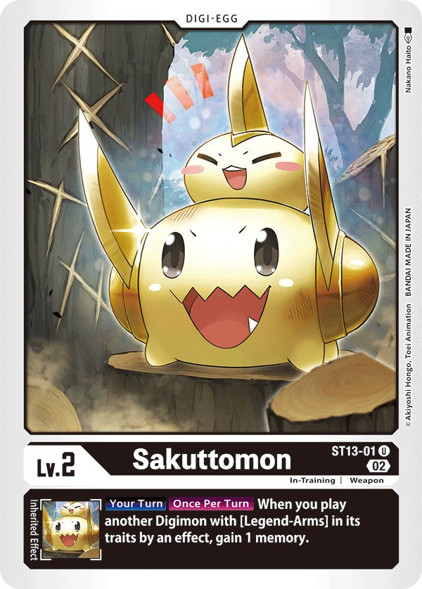 Sakuttomon [ST13-01] [Cubierta inicial: Ragnaloardmon] 