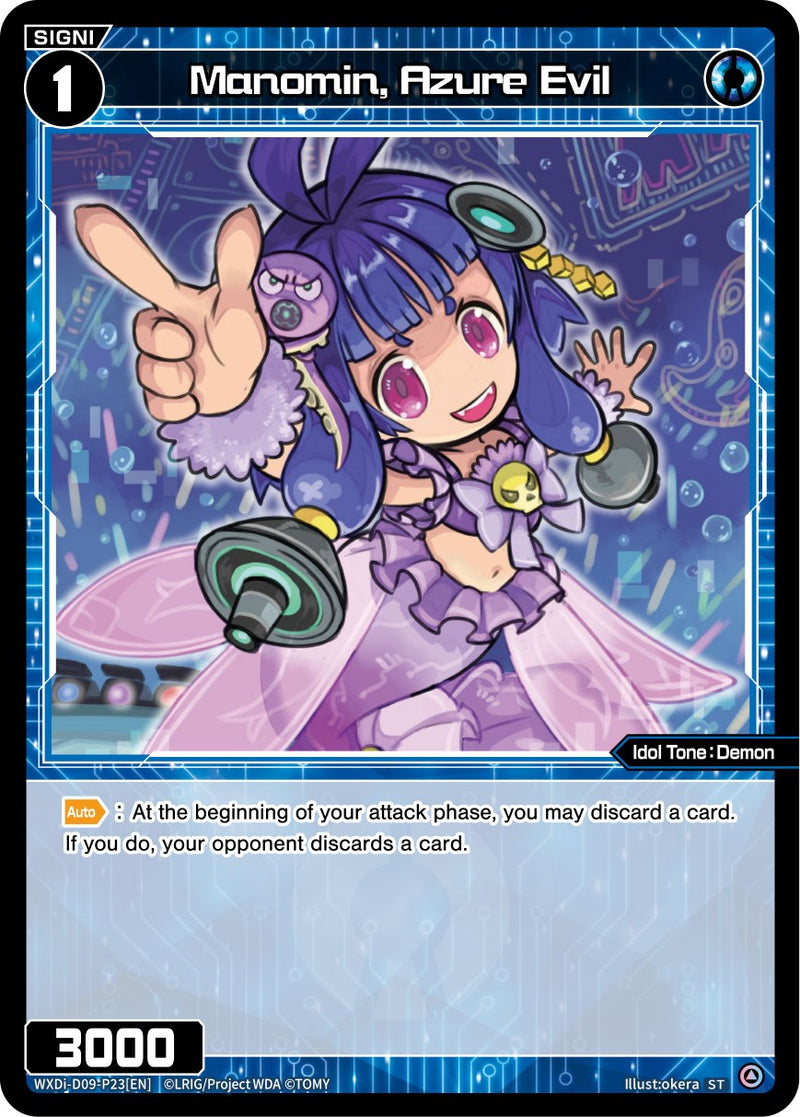 Manomin, Azure Evil (WXDi-D09-P23[EN]) [Super Diva Deck: Double Heroines]