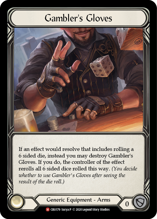 Guantes de jugador [CRU179] (Crucible of War) 1.ª edición Cold Foil 