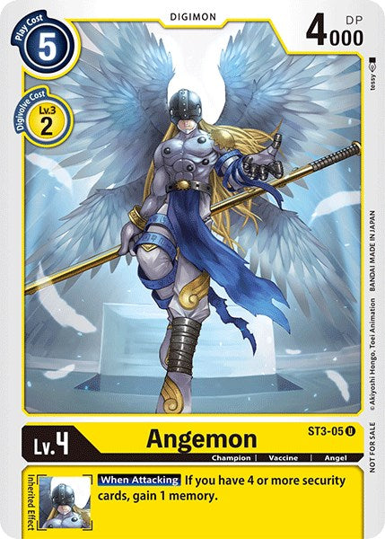 Angemon [ST3-05] (Paquete de torneo oficial Vol.3) [Baraja de inicio: Promociones de Heaven's Yellow] 