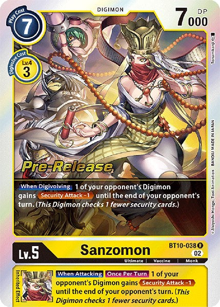 Sanzomon [BT10-038] [Tarjetas de prelanzamiento del encuentro Xros] 