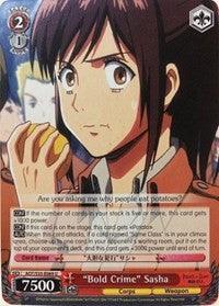 "Bold Crime" Sasha (AOT/S35-E069 U) [Attack on Titan] - Blue Jay's Cauldron