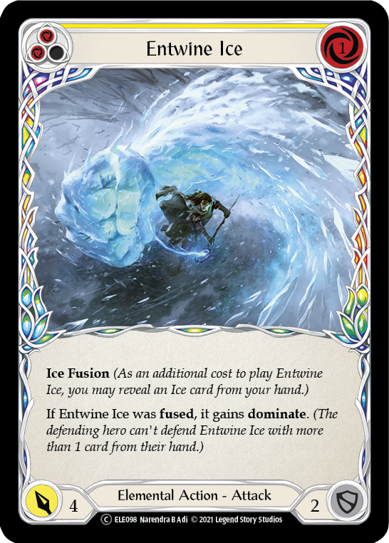 Entwine Ice (Amarillo) [U-ELE098] (Tales of Aria Unlimited) Lámina arcoíris ilimitada 