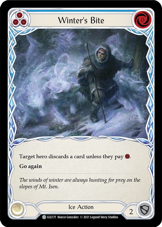 Winter's Bite (Azul) [ELE171] (Tales of Aria) 1.ª edición Rainbow Foil 