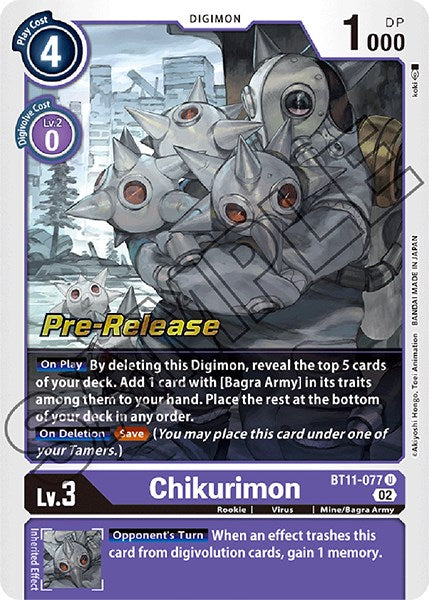 Chikurimon [BT11-077] [Promociones previas al lanzamiento de la fase dimensional] 