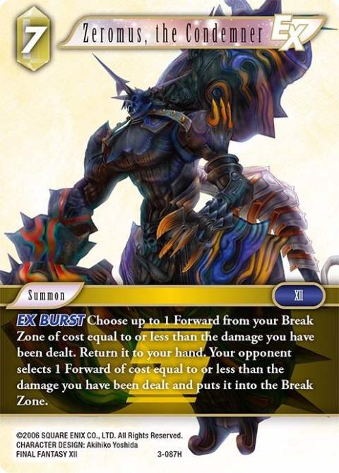 Zeromus, el Condenador EX [Opus III] 
