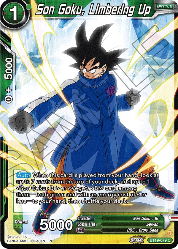 Son Goku, Calmando (BT19-079) [La ambición del luchador] 