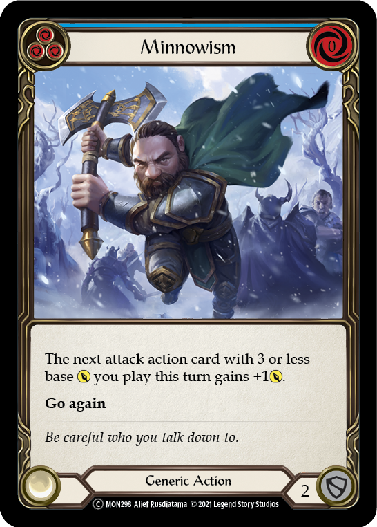 Minnowismo (Azul) [U-MON298-RF] (Monarch Unlimited) Lámina de arcoíris ilimitada 