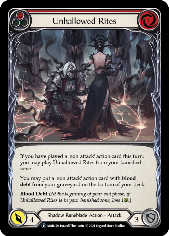 Ritos no sagrados (rojo) [U-MON159-RF] (Monarch Unlimited) Lámina arcoíris ilimitada 