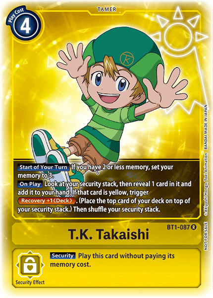 TK Takaishi [BT1-087] (Promoción Buy-A-Box) [Promociones especiales de lanzamiento Ver.1.0] 