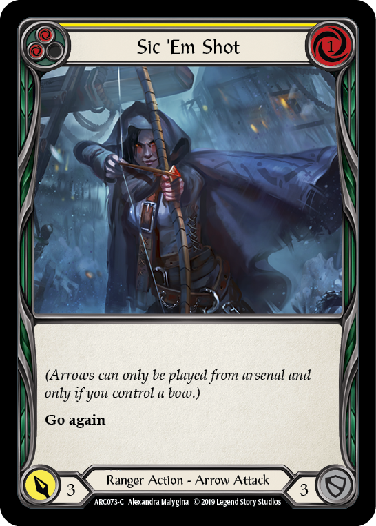 Sic 'Em Shot (Amarillo) [ARC073-C] (Arcane Rising) 1.ª edición Normal 