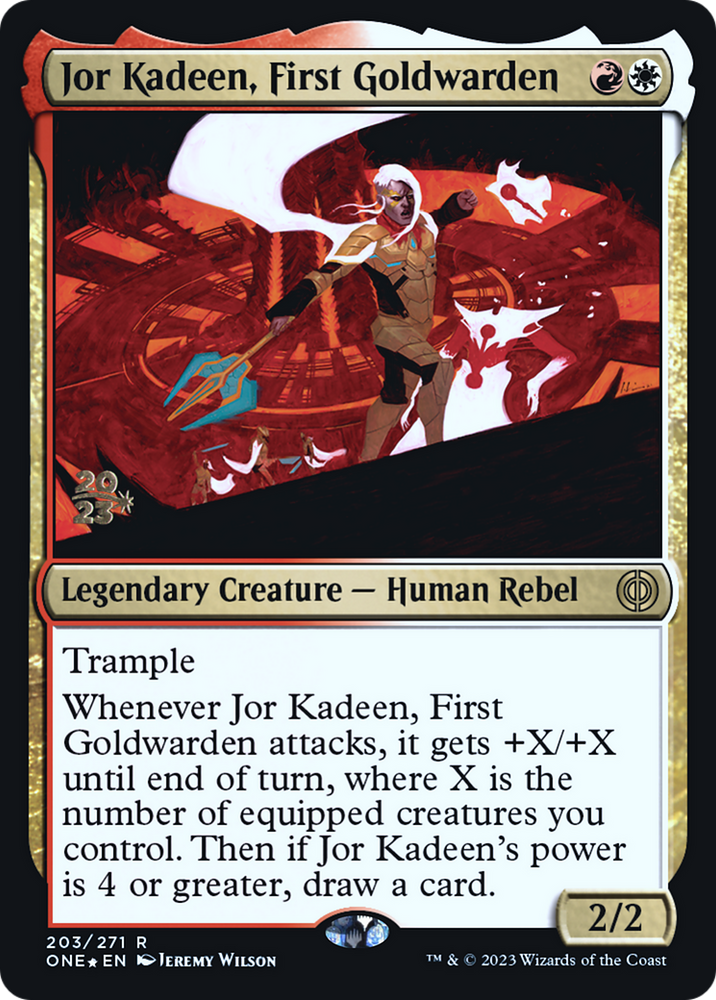 Jor Kadeen, primer Goldwarden [Phyrexia: Promociones de presentación de All Will Be One] 