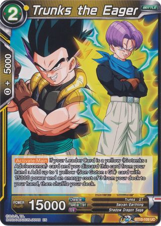 Trunks el Ansioso (BT10-109) [El ascenso del guerrero al unísono] 