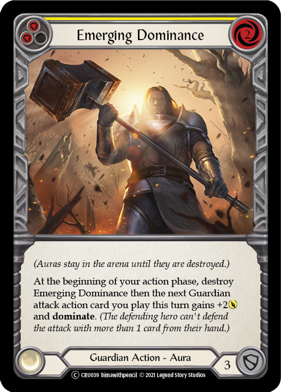Dominio emergente (amarillo) [U-CRU039] (Crucible of War Unlimited) Lámina arcoíris ilimitada 