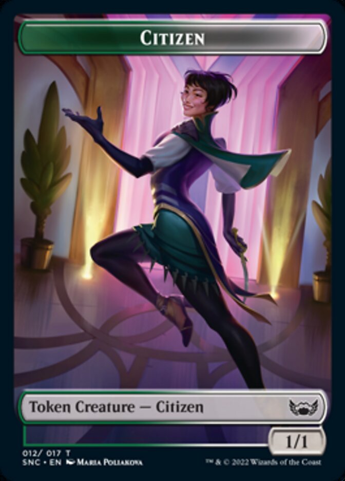 Diablo // Token de doble cara ciudadano [Calles de nuevos tokens Capenna] 