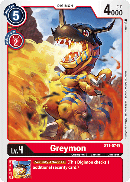 Greymon [ST1-07] [Cubierta inicial: Gaia Red] 