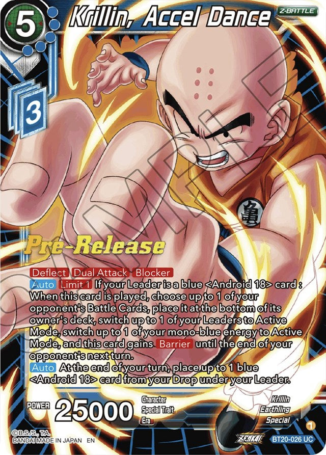 Krillin, Accel Dance (BT20-026) [Promociones de presentación con absorción de poder]