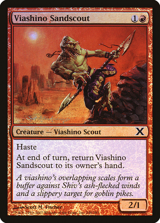 Viashino Sandscout (lámina premium) [Décima edición] 