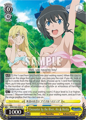 Encounter by the River, Ais & Hestia (DDM/S88-E004 R) [Is it Wrong to Try to Pick Up Girls in a Dungeon?]