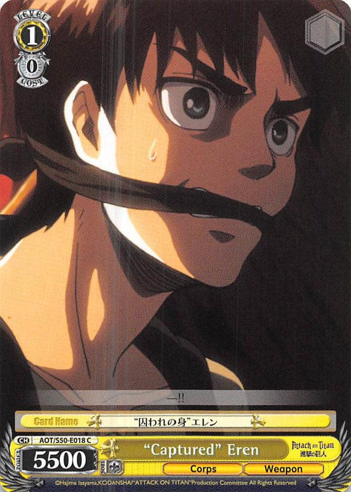 "Captured" Eren (AOT/S50-E018 C) [Attack on Titan Vol. 2] - Blue Jay's Cauldron