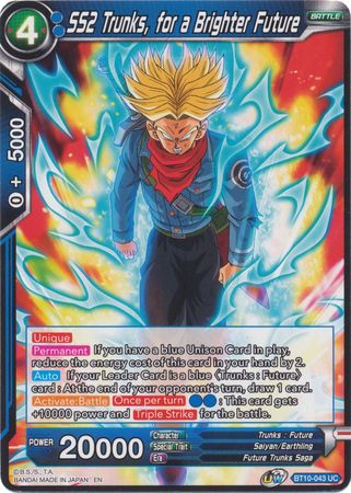 SS2 Trunks, por un futuro más brillante (BT10-043) [Rise of the Unison Warrior] 