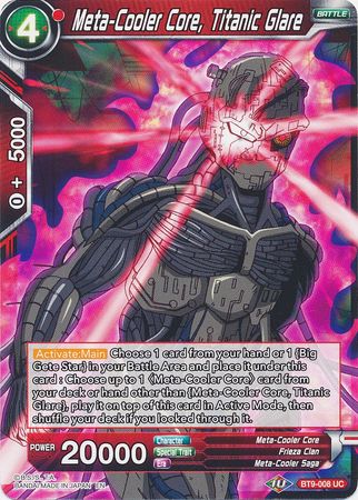 Núcleo Meta-Cooler, Titanic Glare (BT9-008) [Universal Onslaught] 