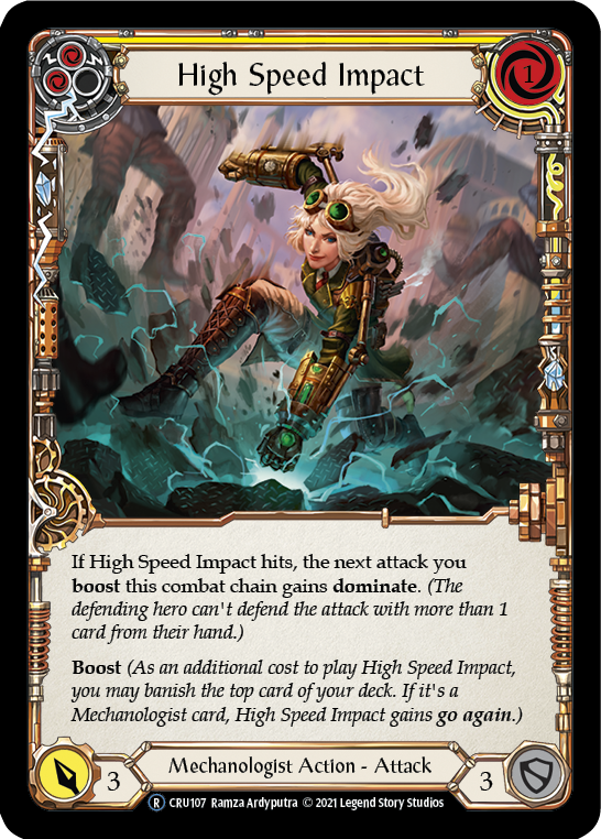 Impacto de alta velocidad (Amarillo) [U-CRU107] (Crucible of War Unlimited) Ilimitado Normal 