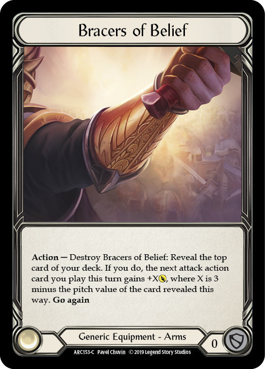 Brazaletes de creencia [ARC153-C] (Arcane Rising) 1.ª edición Cold Foil 