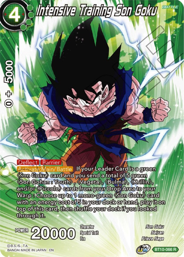 Entrenamiento Intensivo Son Goku (BT10-066) [Selección de tema: Historia de Son Goku] 