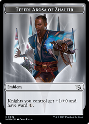 Elemental (2) // Teferi Akosa de Zhalfir Emblema Ficha de doble cara [Fichas de la Marcha de las Máquinas] 